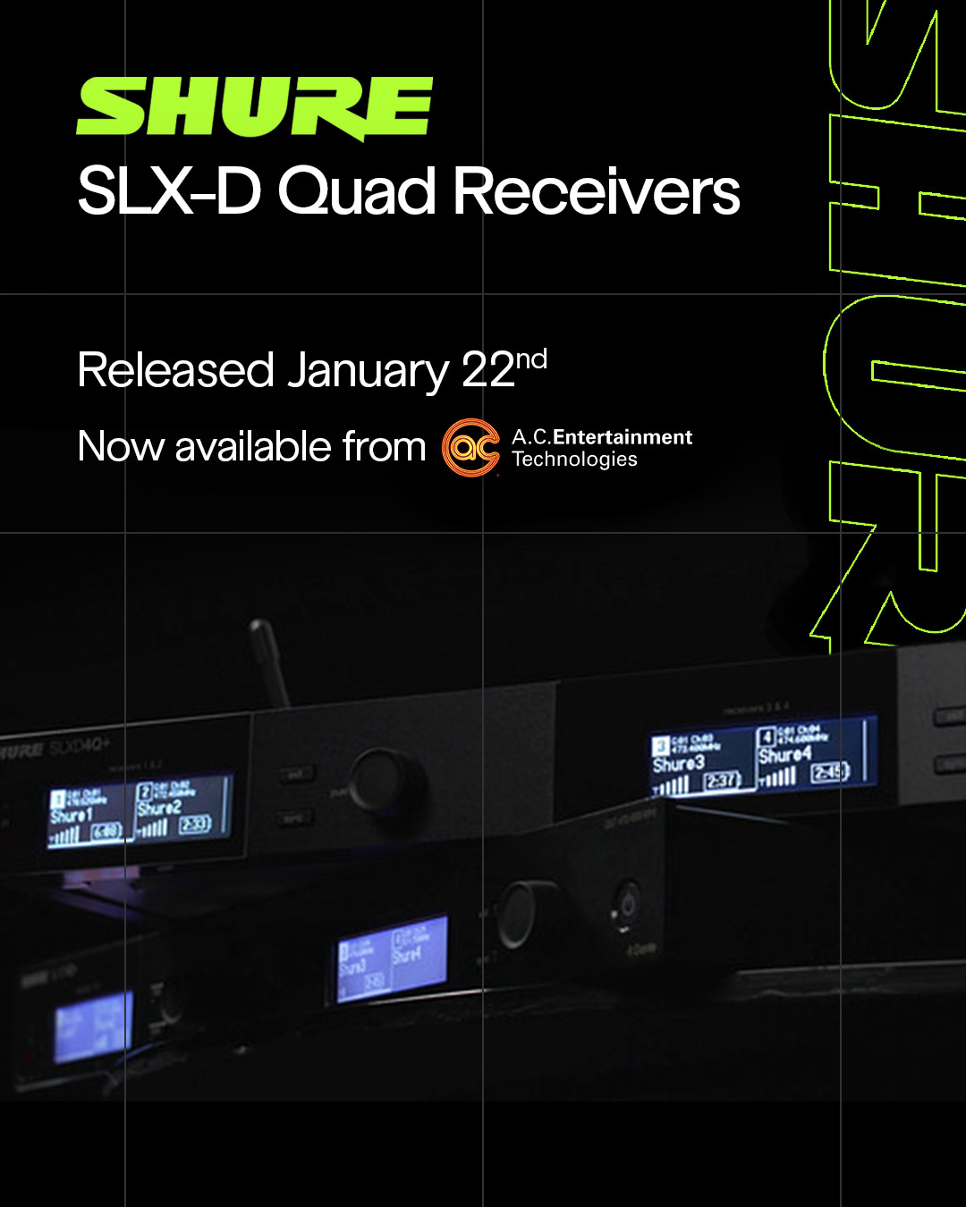 SLX-D Quad Receivers from Shure