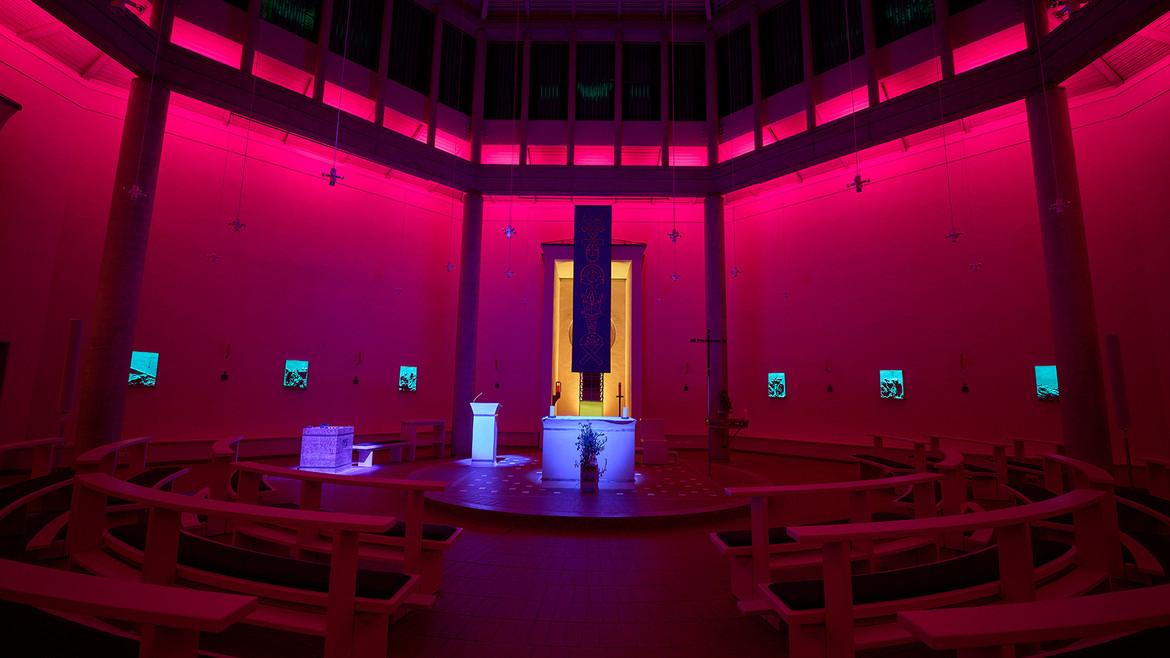 PROLIGHTS Products Illuminate the Church of the Holy Spirit in Biel...